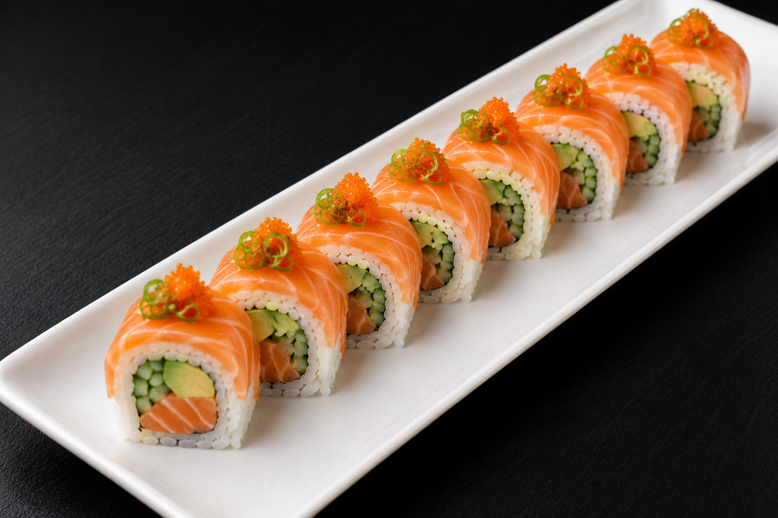Double Salmon Roll (8 pcs)